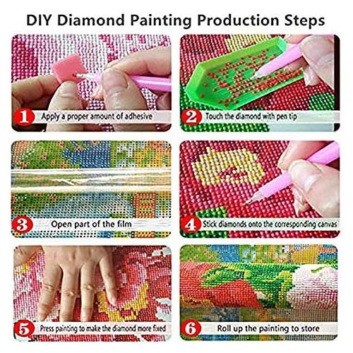  Brand: LucaSng LucaSng DIY 5D Diamond Painting DIY Crystal Rhinestone Embroidery Diamond Handmade Cross Stitch Wall Decoration, 70x120cm