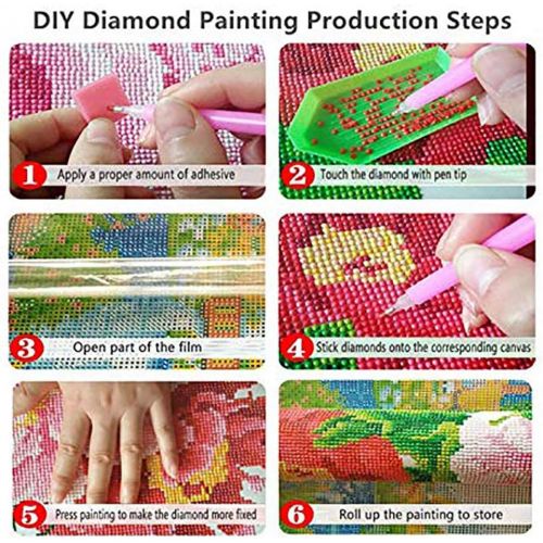  Brand: LucaSng LucaSng DIY 5D Diamond Painting DIY Crystal Rhinestone Embroidery Diamond Handmade Cross Stitch Wall Decoration, 70x120cm