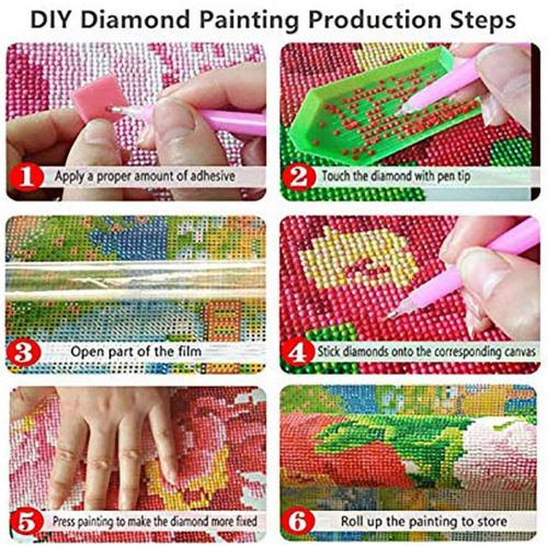  Brand: LucaSng LucaSng DIY 5D Diamond Painting DIY Crystal Rhinestone Embroidery Diamond Handmade Cross Stitch Wall Decoration, 180x70cm