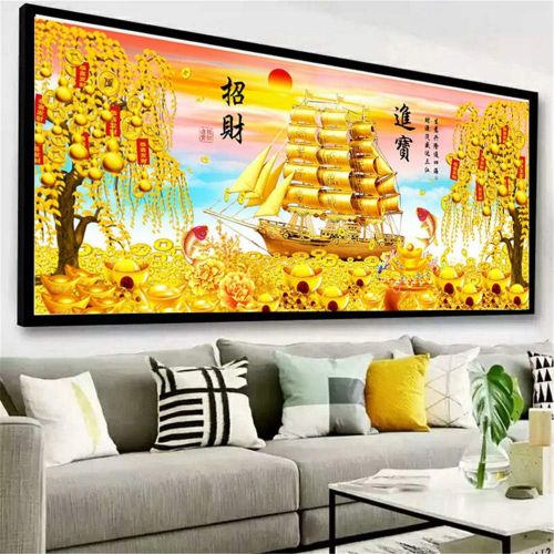  Brand: LucaSng LucaSng DIY 5D Diamond Painting DIY Crystal Rhinestone Embroidery Diamond Handmade Cross Stitch Wall Decoration, 180x70cm