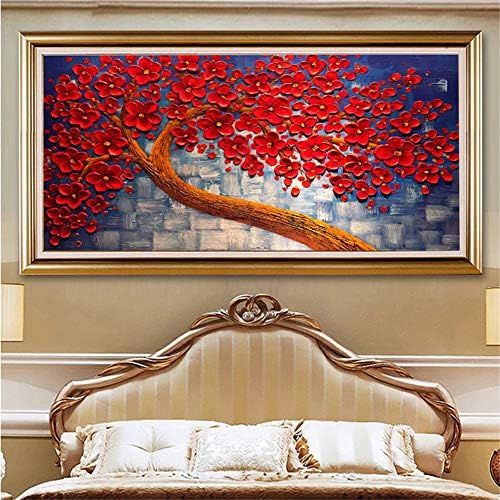  Brand: LucaSng LucaSng DIY Diamond Painting Kit, 5D Full Drill Rhinestone Pictures Handmade Adhesive Picture Embroidery Painting Wall Decoration, 180 x 70 cm
