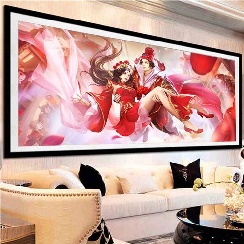  Brand: LucaSng LucaSng DIY 5d Diamond Painting Kits, 5D Diamond Painting Family Drilling Full Crystal Rhinestone Embroidery Cross Stitch Art Craft Home Wall Decoration