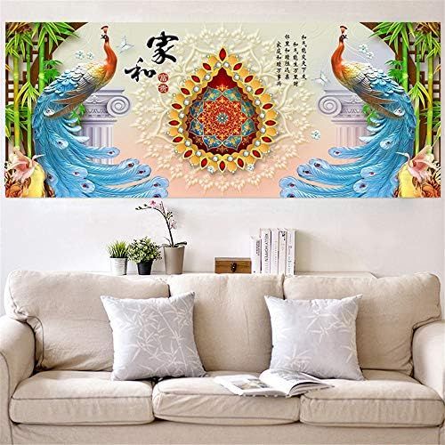  Brand: LucaSng LucaSng 5D Diamond Painting Kit Full Living Room Wall Decoration Handmade Adhesive Picture With, 150x70cm