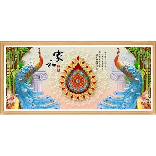  Brand: LucaSng LucaSng 5D Diamond Painting Kit Full Living Room Wall Decoration Handmade Adhesive Picture With, 150x70cm
