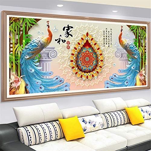  Brand: LucaSng LucaSng 5D Diamond Painting Kit Full Living Room Wall Decoration Handmade Adhesive Picture With, 150x70cm