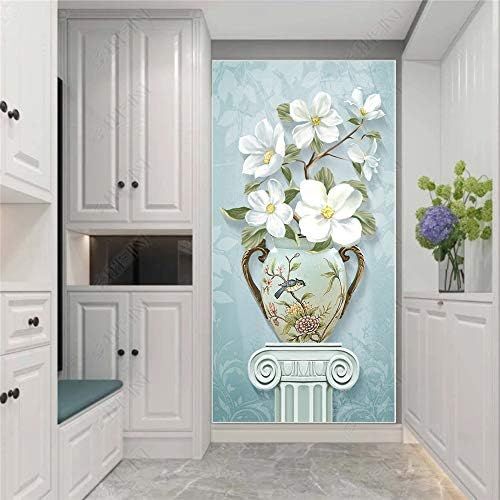  Brand: LucaSng LucaSng DIY 5D Diamond Embroidery Painting Blue Vases Magnolia Flower Round Diamond Painting Embroidery Kit Paint with Diamonds