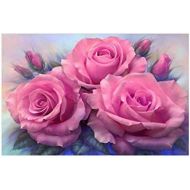 Brand: LucaSng LucaSng 5D Diamond Painting Kits, DIY Pink Stieg Flower Full Drill Painting Diamond Full Drill Large Embroidery Painting for Wall Decor, 50*80cm