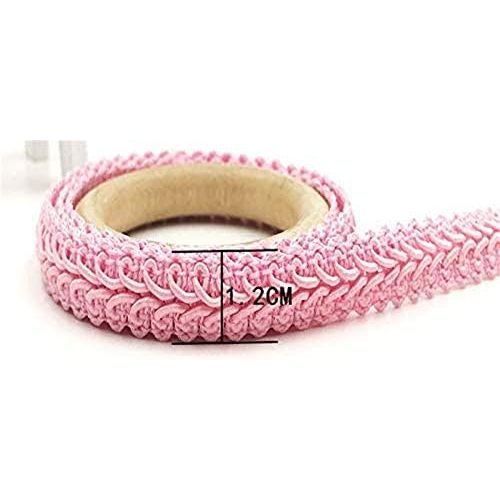  Brand: LucaSng LucaSng 12 mm Wide 25 Metre Border Tape Braided Gimp Trim Decorative Fabric Ribbon for Wedding Birthday Party Decoration DIY Crafts