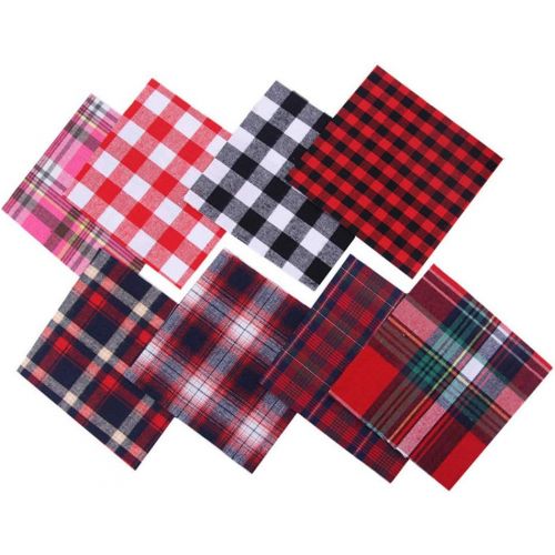  Brand: LucaSng LucaSng Pack of 8 Quilting Fabric Bundles 15 x 15 cm Colourful Cotton Fabric for Quilting Sewing Patchwork