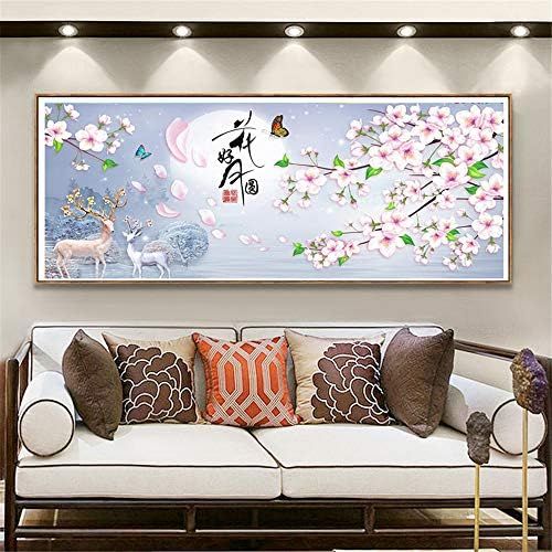  Brand: LucaSng LucaSng DIY 5D Diamond Painting DIY Crystal Rhinestone Embroidery Diamond Handmade Cross Stitch Wall Decoration, 150x60cm