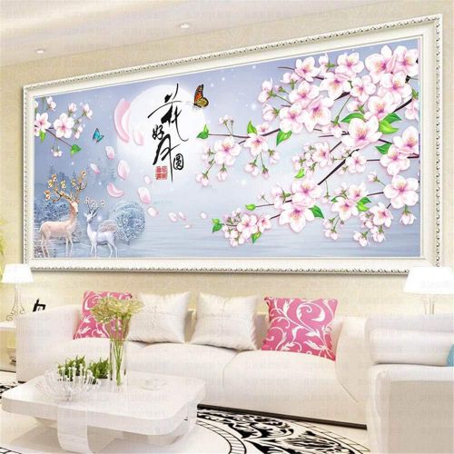  Brand: LucaSng LucaSng DIY 5D Diamond Painting DIY Crystal Rhinestone Embroidery Diamond Handmade Cross Stitch Wall Decoration, 150x60cm