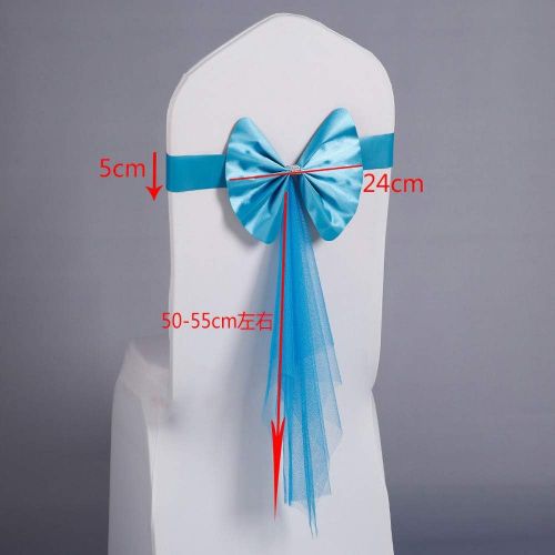  Brand: LucaSng LucaSng Chair Bows Chair Covers with Bow Stretch Spandex Chair Covers for Wedding Party Birthday Decoration