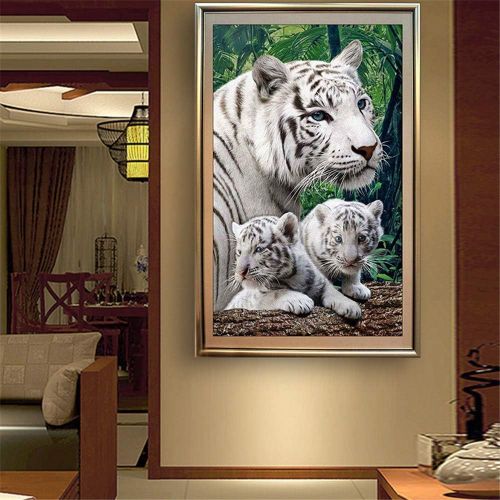  Brand: LucaSng LucaSng DIY 5D Diamond Painting,Diamonds Painting Embroidery Cross Stitch Tiger Arts Craft for Home Wall Decor Full Cover