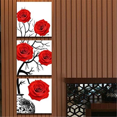  Brand: LucaSng LucaSng Diamond Painting 5D Diamond Painting Set Flowers Diamond Embroidery Large Full Drill Rhinestone Pasted Painting Cross Stitch DIY Cross Stitch Home Decor 120 x 50 cm