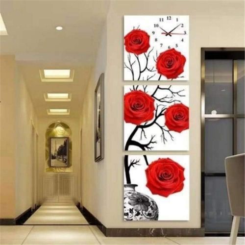  Brand: LucaSng LucaSng Diamond Painting 5D Diamond Painting Set Flowers Diamond Embroidery Large Full Drill Rhinestone Pasted Painting Cross Stitch DIY Cross Stitch Home Decor 120 x 50 cm