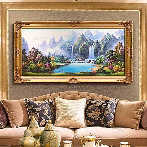  Brand: LucaSng LucaSng Diamond Painting 5D Diamond Painting Lake Landscape Embroidery Rhinestone Painting DIY Cross Stitch Home Decor Full Drill 55 x 70 cm