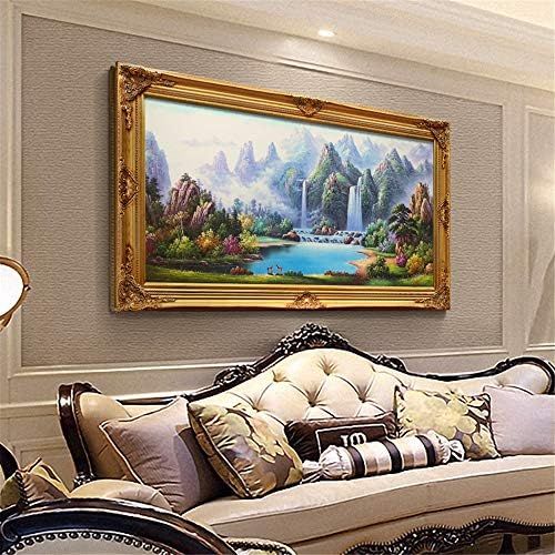  Brand: LucaSng LucaSng Diamond Painting 5D Diamond Painting Lake Landscape Embroidery Rhinestone Painting DIY Cross Stitch Home Decor Full Drill 55 x 70 cm