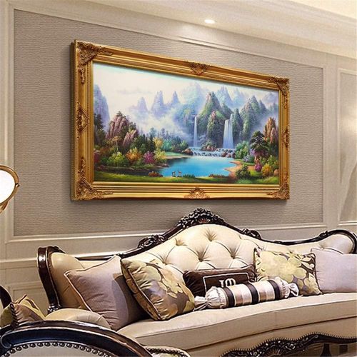  Brand: LucaSng LucaSng Diamond Painting 5D Diamond Painting Lake Landscape Embroidery Rhinestone Painting DIY Cross Stitch Home Decor Full Drill 55 x 70 cm