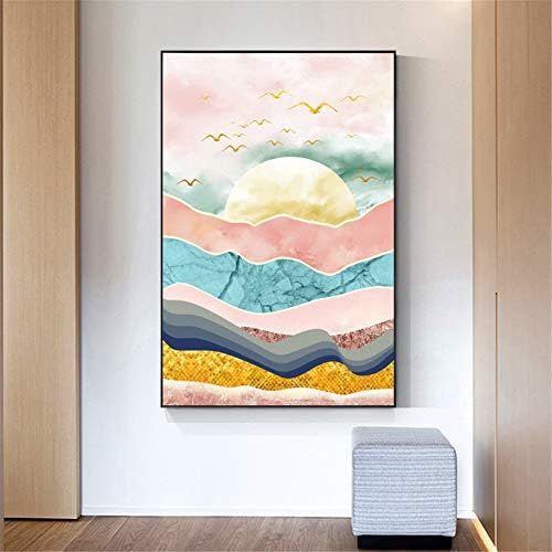  Brand: LucaSng LucaSng 5D DIY Diamond Painting Kit, Full Drill Diamond Painting Set, Abstract Landscape Crystal Rhinestone Cross Stitch Embroidery for Home Wall Decor, 50 x 80 cm