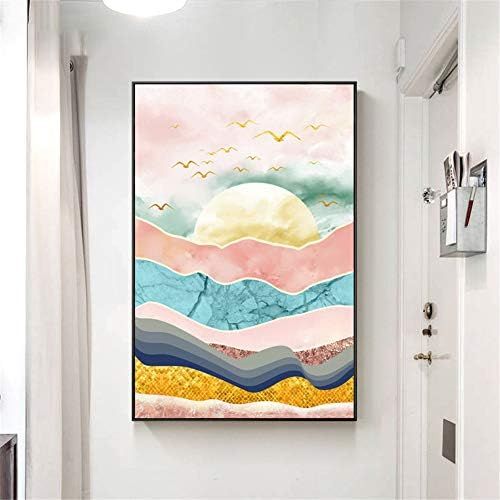  Brand: LucaSng LucaSng 5D DIY Diamond Painting Kit, Full Drill Diamond Painting Set, Abstract Landscape Crystal Rhinestone Cross Stitch Embroidery for Home Wall Decor, 50 x 80 cm