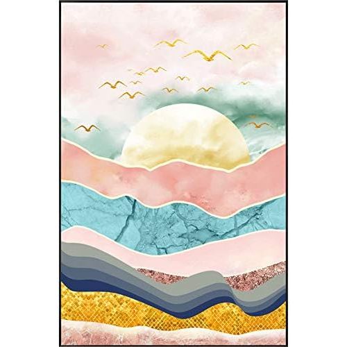  Brand: LucaSng LucaSng 5D DIY Diamond Painting Kit, Full Drill Diamond Painting Set, Abstract Landscape Crystal Rhinestone Cross Stitch Embroidery for Home Wall Decor, 50 x 80 cm