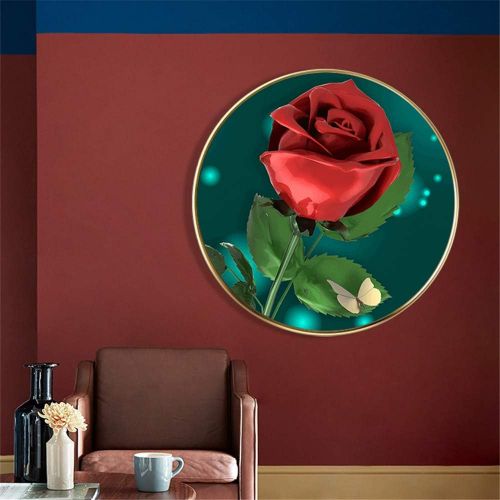  Brand: LucaSng LucaSng Diamond Painting Set,Rose Flower,5D Diamond Painting Set Full Embroidery Pictures DIY Crystal Embroidery Cross Stitch Arts Craft Decor