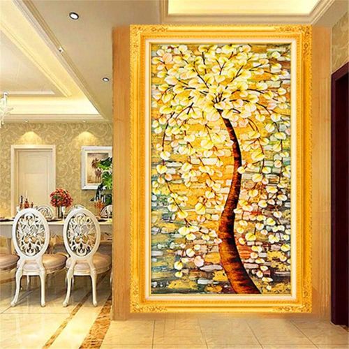  Brand: LucaSng LucaSng 5D DIY Diamond Painting Full Drill Complete Cross Stitch Kit for Adults Rhinestone Embroidery Tree of Life Diamond Art 53 x 97 cm