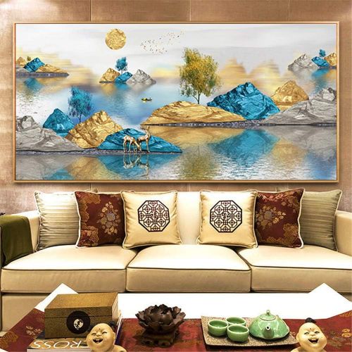  Brand: LucaSng LucaSng DIY Diamond Painting Full Drill 5D Diamond Painting, Handmade Large Adhesive Picture Beautiful Natural Landscape Decor,Embroidery Painting Cross Stitch Wall Decoration 120