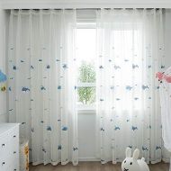 Brand: LucaSng LucaSng Set of 2 Sheer Voile Curtain Voile Polyester Transparent Living Room Window Curtain for Bedroom Baby Room