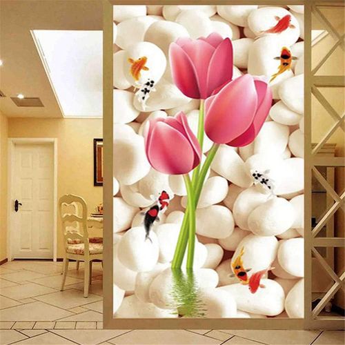  Brand: LucaSng LucaSng 5D Diamond Embroidery Painting Kit Full Drill DIY Diamond Painting Decoration Large Pictures Wall Decoration Full Drill Tulip