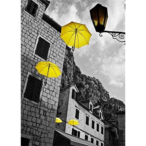 Brand: LucaSng LucaSng Set of 3 Design Poster Wall Pictures Black and White Architectural Umbrella Without Frame Wall Picture Print Pictures Art Poster Decoration for Living Room