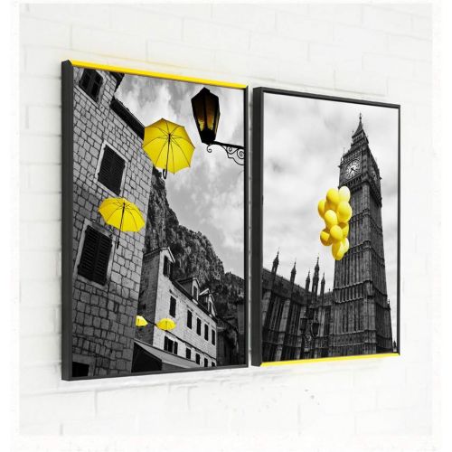  Brand: LucaSng LucaSng Set of 3 Design Poster Wall Pictures Black and White Architectural Umbrella Without Frame Wall Picture Print Pictures Art Poster Decoration for Living Room