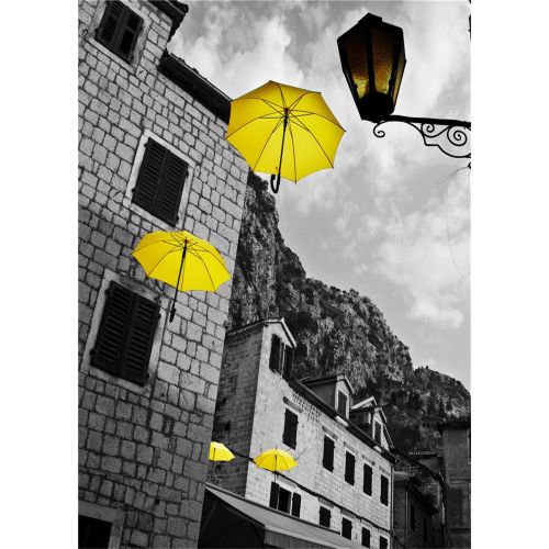  Brand: LucaSng LucaSng Set of 3 Design Poster Wall Pictures Black and White Architectural Umbrella Without Frame Wall Picture Print Pictures Art Poster Decoration for Living Room