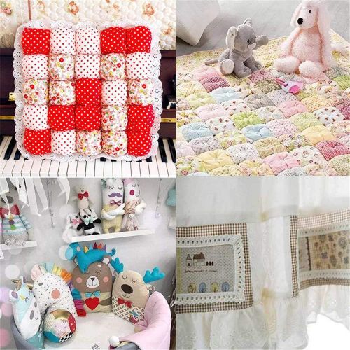  Brand: LucaSng LucaSng 50pcs Cotton Fabric Patchwork Fabric Beginner DIY Fabric Squares Cotton Cloth Bundle for Sewing with Versatile Pattern 10 x 10 cm