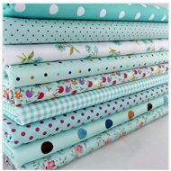 Brand: LucaSng LucaSng 9 Pieces Cotton Fabric by the Metre Fabric for Sewing Patchwork Fabric Package DIY Cotton Cloth 25 x 25 cm