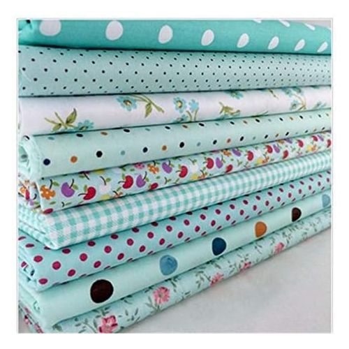  Brand: LucaSng LucaSng 9 Pieces Cotton Fabric by the Metre Fabric for Sewing Patchwork Fabric Package DIY Cotton Cloth 25 x 25 cm