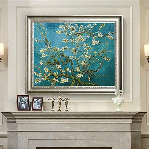  Brand: LucaSng LucaSng 5D Diamond Painting Set Mosaic Adhesive Pictures Adult Apricot Blossom DIY Diamond Painting by Numbers Cross Stitch Embroidery Pictures for Home Wall Decor