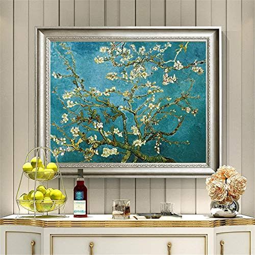  Brand: LucaSng LucaSng 5D Diamond Painting Set Mosaic Adhesive Pictures Adult Apricot Blossom DIY Diamond Painting by Numbers Cross Stitch Embroidery Pictures for Home Wall Decor