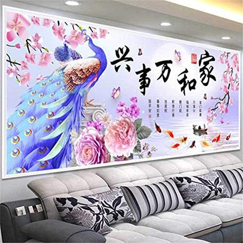  Brand: LucaSng LucaSng DIY 5D Diamant Painting Malerei Full Diamond Kit Kristall Malerei Voll Bohren Strass Stickerei Bilder Wohnzimmer Dekor Wand Aufkleber (150 * 60cm)