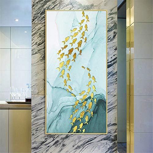  Brand: LucaSng LucaSng DIY 5D Diamond Painting Set - Golden Fish - Diamond Painting Full Kits Large DIY Diamond Painting Painting By Numbers Handmade Adhesive Picture, 80 x 160 cm