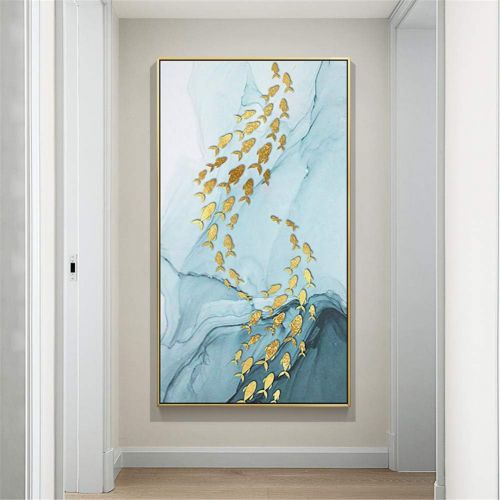  Brand: LucaSng LucaSng DIY 5D Diamond Painting Set - Golden Fish - Diamond Painting Full Kits Large DIY Diamond Painting Painting By Numbers Handmade Adhesive Picture, 80 x 160 cm