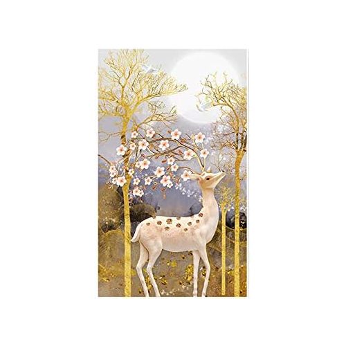  Brand: LucaSng LucaSng 5D Diamond Painting, DIY Diamond Painting Set - Stag - Full Drill Diamond Painting Kit Rhinestone Embroidery Cross Stitch Art Craft Wall Decoration, 80 x 150 cm