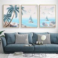 Brand: LucaSng LucaSng Diamond Painting Set, Colour Beach Coconut 5D Diamond Painting Drawing Full Drill Large DIY Embroidery Cross Stitch Cross Stitch Decoration Living Room Bedroom