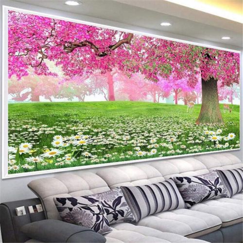  Brand: LucaSng LucaSng DIY Diamond Painting Kit, Full Drill Diamond Painting Rhinestone Pictures Handmade Adhesive Picture Embroidery Digital Sets Wall Decoration, 150 x 60 cm