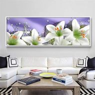 Brand: LucaSng LucaSng Lily Flower Diamond Painting, 5D Diamond Painting Drawing Full Drill Large DIY Embroidery Cross Stitch Cross Stitch Decoration Living Room Bedroom