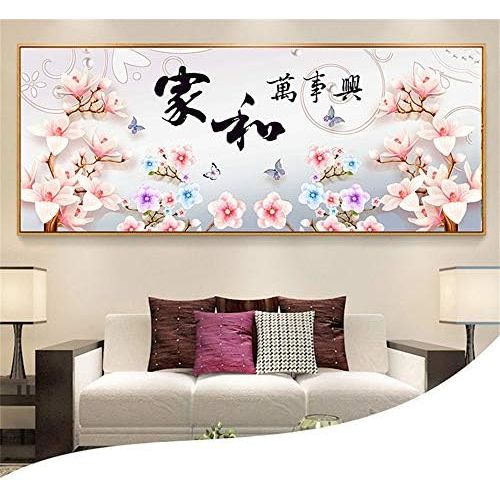  Brand: LucaSng LucaSng Diamond Painting Set,5D Diamond Painting Art Full Drill Embroidery Large Pictures Painting by Numbers Magnolia Flower Butterfly