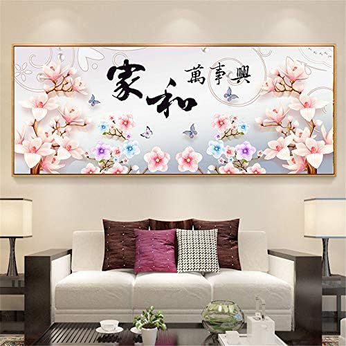  Brand: LucaSng LucaSng Diamond Painting Set,5D Diamond Painting Art Full Drill Embroidery Large Pictures Painting by Numbers Magnolia Flower Butterfly