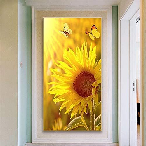  Brand: LucaSng LucaSng 5D Diamond Painting Diamond Painting Sunflower Embroidery Rhinestone Pasted Painting DIY Full Cover Cross Stitch Cross Stitch Home Decor