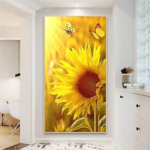  Brand: LucaSng LucaSng 5D Diamond Painting Diamond Painting Sunflower Embroidery Rhinestone Pasted Painting DIY Full Cover Cross Stitch Cross Stitch Home Decor