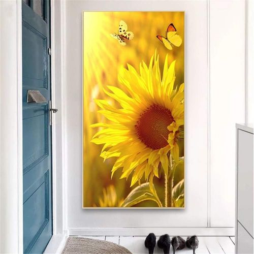  Brand: LucaSng LucaSng 5D Diamond Painting Diamond Painting Sunflower Embroidery Rhinestone Pasted Painting DIY Full Cover Cross Stitch Cross Stitch Home Decor